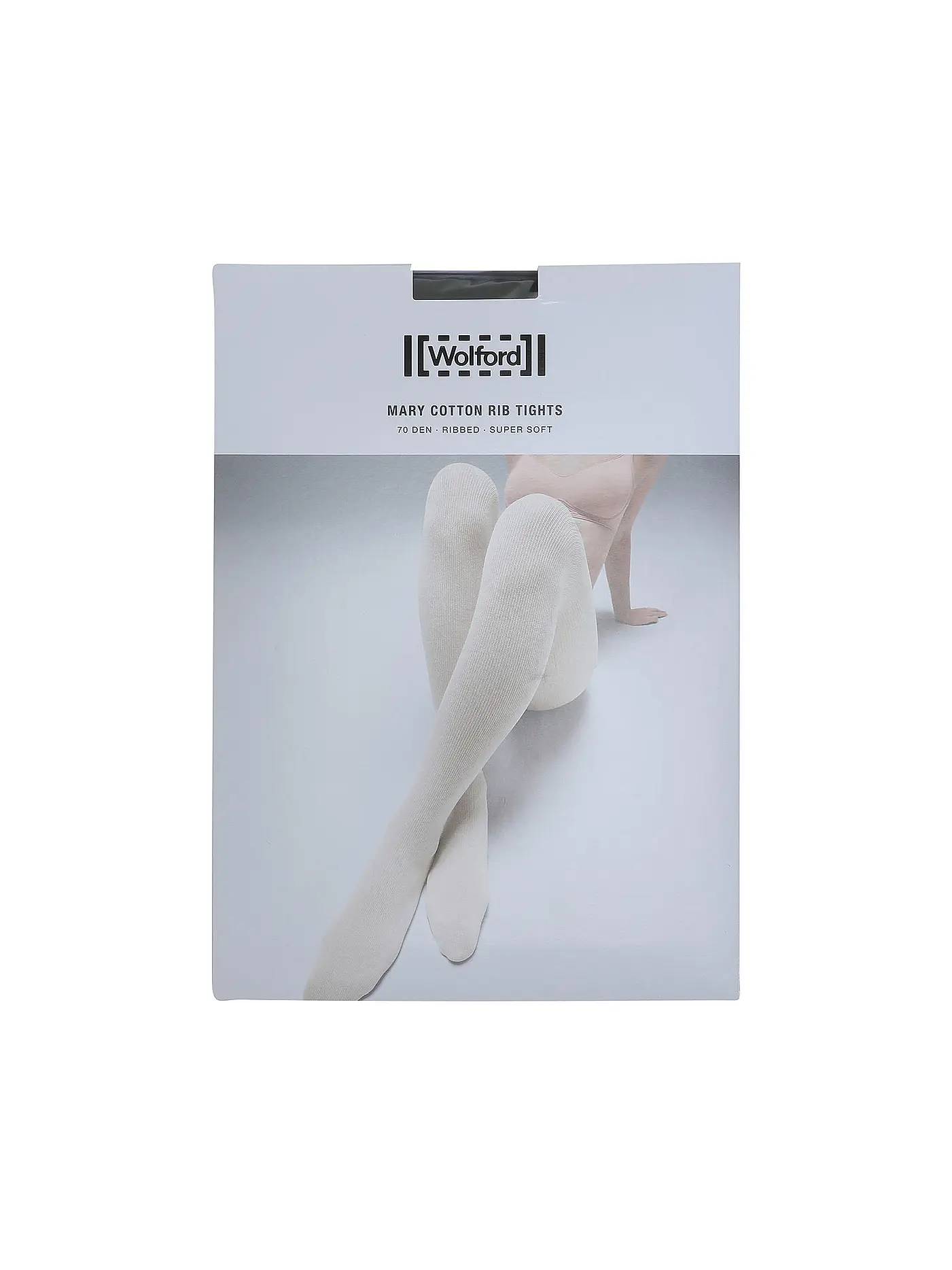 WOLFORD | Modestrumpfhose Mary Cotton Rib Black | 